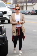 HILARY DUFF Out in Los Angeles 04/07/2018