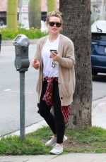 HILARY DUFF Out in Los Angeles 04/07/2018