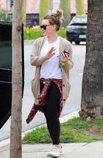 HILARY DUFF Out in Los Angeles 04/07/2018