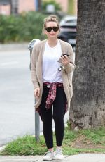 HILARY DUFF Out in Los Angeles 04/07/2018