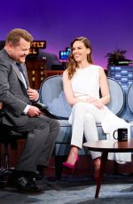 HILARY SWANK at Late Late Show with James Corden 03/28/2018