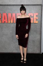 INGRID BISU at Rampage Premiere in Los Angeles 04/04/2018