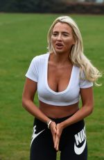 ISABELLE WARBURTON Workout at a Park in Warrington 04/17/2018
