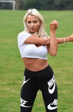 ISABELLE WARBURTON Workout at a Park in Warrington 04/17/2018