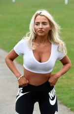 ISABELLE WARBURTON Workout at a Park in Warrington 04/17/2018