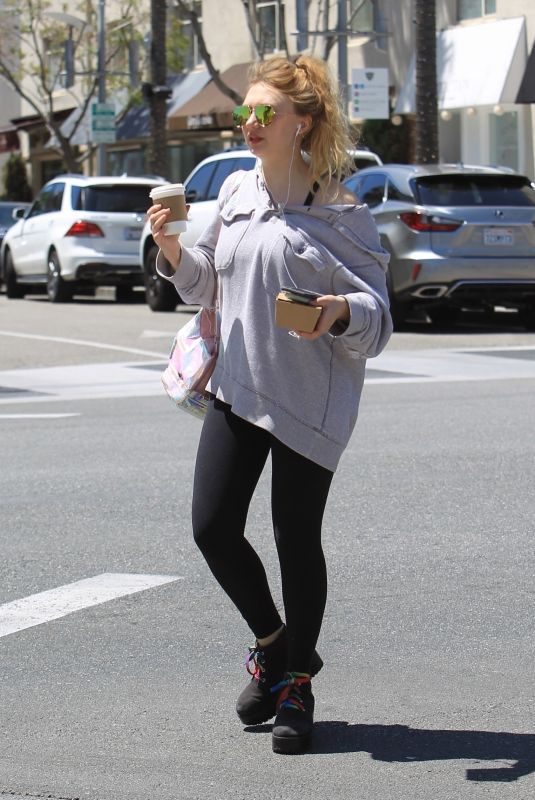 JACQUELINE EMERSON Out Shopping in Beverly Hills 04/20/2018