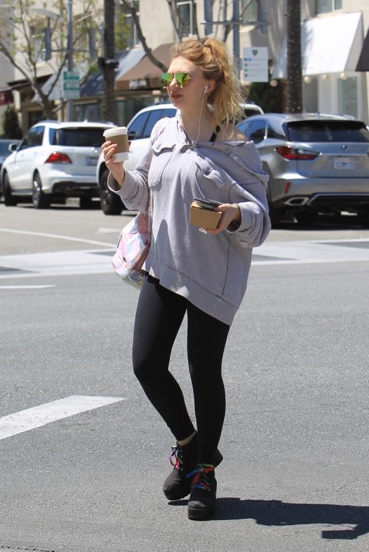 JACQUELINE EMERSON Out Shopping in Beverly Hills 04/20/2018