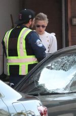 JAIME KING Attacker Smashes Her Car Windows in Los Angeles 04/04/2018