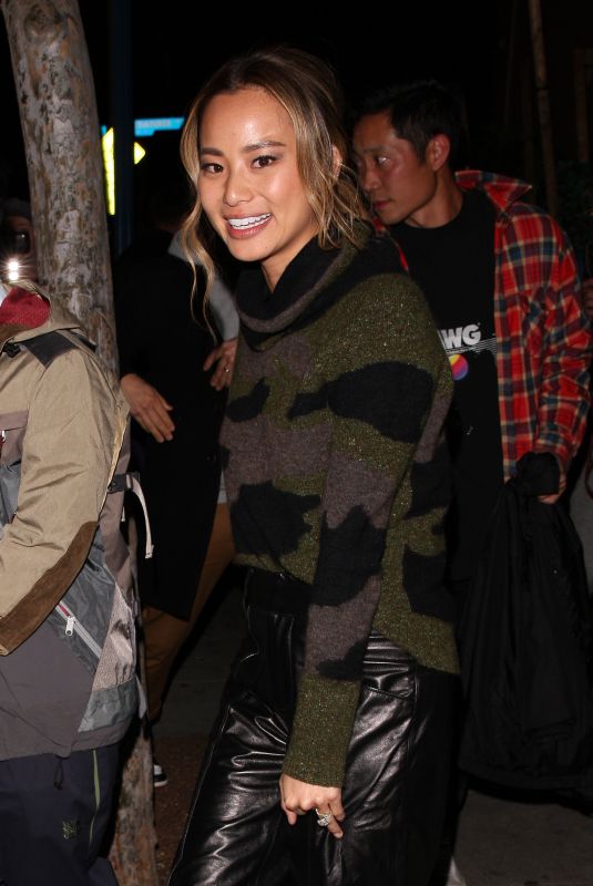 JAMIE CHUNG Leaves Delilah in West Hollywood 04/19/2018