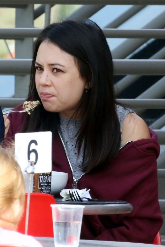 JANEL PARRISH Out for Lunch in Los Angeles 04/06/2018