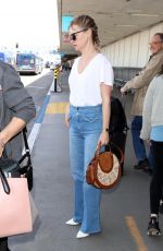 JANUARY JONES at Los Angeles International Airport 04/13/2018