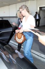 JANUARY JONES at Los Angeles International Airport 04/13/2018