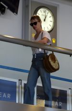 JANUARY JONES at Los Angeles International Airport 04/13/2018
