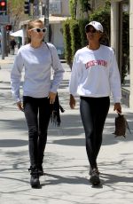 JASMINE TOOKES and JOSEPHINE SKRIVER Out for Lunch at Villa Blanca in Beverly Hills 04/24/2018