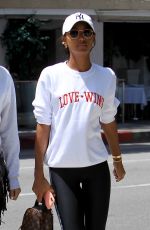 JASMINE TOOKES and JOSEPHINE SKRIVER Out for Lunch at Villa Blanca in Beverly Hills 04/24/2018