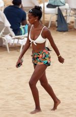 JASMINE TOOKES in Bikini Top at a Beach in Maui 04/01/2018