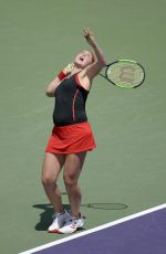 JELENA OSTAPENKO at 2018 Miami Open Final in Key Biscayne 03/31/2018