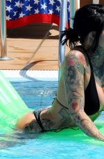 JEMMA LUCY in Bikini at a Pool in Portugal 04/18/2018