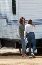 JENNA DEWAN on the Set of Mixtape in Los Angeles 04/06/2018