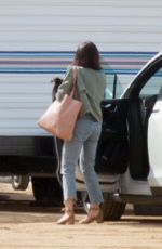 JENNA DEWAN on the Set of Mixtape in Los Angeles 04/06/2018