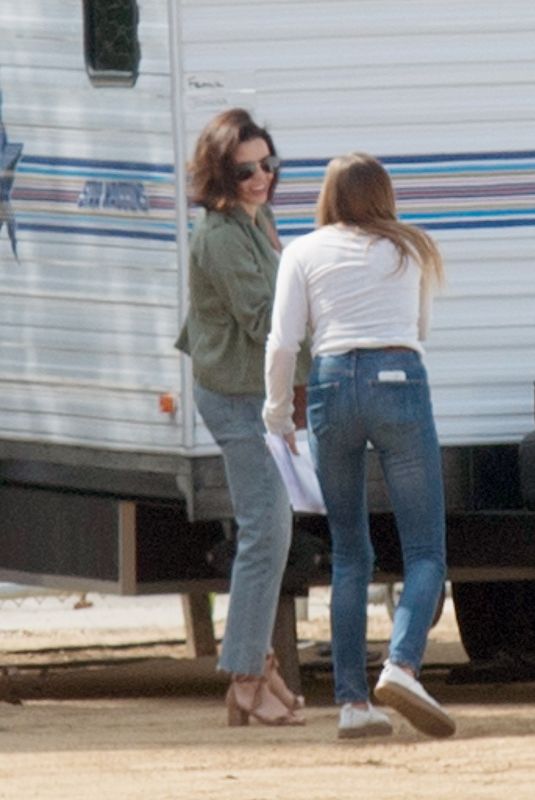 JENNA DEWAN on the Set of Mixtape in Los Angeles 04/06/2018