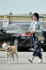 JENNA DEWAN with Her Dog at Veterinary Specialty Center in Los Angeles 04/27/2018