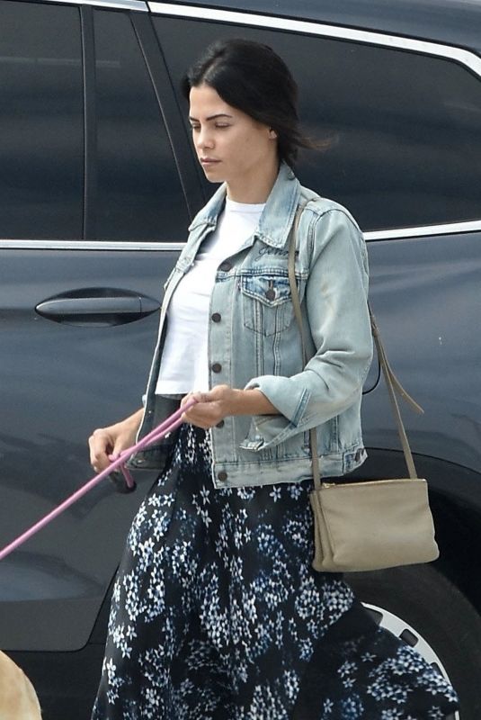 JENNA DEWAN with Her Dog at Veterinary Specialty Center in Los Angeles 04/27/2018