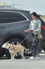 JENNA DEWAN with Her Dog at Veterinary Specialty Center in Los Angeles 04/27/2018