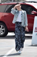 JENNA DEWAN with Her Dog at Veterinary Specialty Center in Los Angeles 04/27/2018