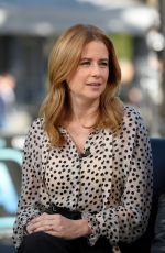 JENNA FISCHER on the Set of Extra in Universal City 03/26/2018