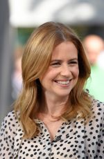 JENNA FISCHER on the Set of Extra in Universal City 03/26/2018