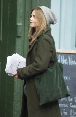 JENNA LOUISE COLEMAN on the Set of Her New Drama The Cry in Glasgow 04/09/2018