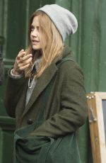 JENNA LOUISE COLEMAN on the Set of Her New Drama The Cry in Glasgow 04/09/2018