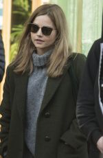 JENNA LOUISE COLEMAN on the Set of Her New Drama The Cry in Glasgow 04/09/2018