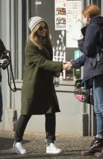 JENNA LOUISE COLEMAN on the Set of Her New Drama The Cry in Glasgow 04/09/2018