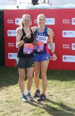 JENNI FALCONER and SOPHIE RAWORTH at London Marathon 04/22/2018