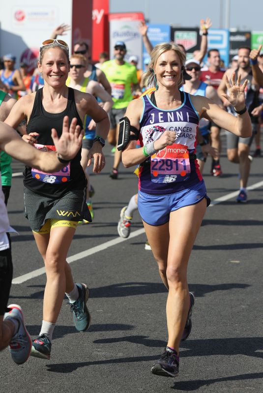 JENNI FALCONER and SOPHIE RAWORTH at London Marathon 04/22/2018