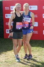 JENNI FALCONER and SOPHIE RAWORTH at London Marathon 04/22/2018