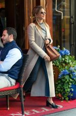 JENNIFER ANISTON Leaves Nello Restaurant in New York 04/23/2018