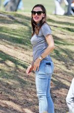 JENNIFER GARNER at Kids Baseball Game in Brentwood 04/21/2018