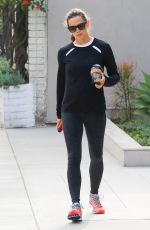JENNIFER GARNER in Tights Out in Brentwood 04/25/2018