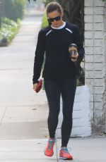 JENNIFER GARNER in Tights Out in Brentwood 04/25/2018