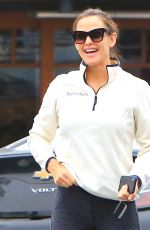 JENNIFER GARNER Leaves a Gym in Brentwood 04/27/2018