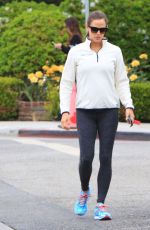 JENNIFER GARNER Leaves a Gym in Brentwood 04/27/2018