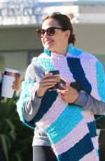 JENNIFER GARNER on Her 46th Birthday Heading to Body by Simone in Brentwood 04/17/2018