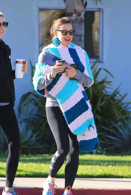 JENNIFER GARNER on Her 46th Birthday Heading to Body by Simone in Brentwood 04/17/2018