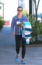 JENNIFER GARNER on Her 46th Birthday Heading to Body by Simone in Brentwood 04/17/2018