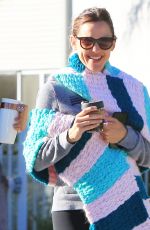 JENNIFER GARNER on Her 46th Birthday Heading to Body by Simone in Brentwood 04/17/2018