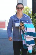 JENNIFER GARNER on Her 46th Birthday Heading to Body by Simone in Brentwood 04/17/2018