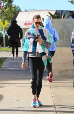 JENNIFER GARNER on Her 46th Birthday Heading to Body by Simone in Brentwood 04/17/2018